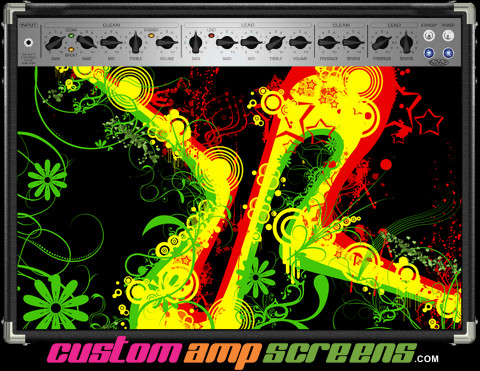 Buy Amp Screen Rasta Swirl Amp Screen